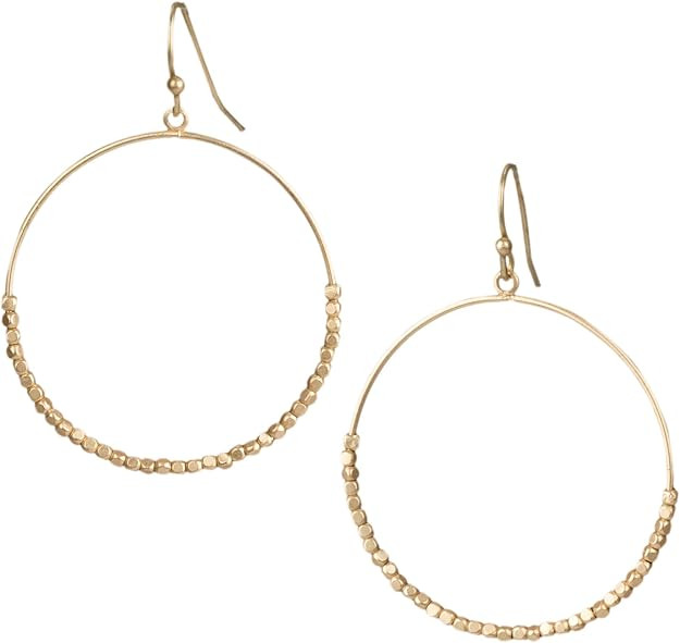 Teardrop Hoop Earrings for Women, Cute Summer Trendy Retro Dangle Jewelry, Vintage Seed Bead Geom... | Amazon (US)