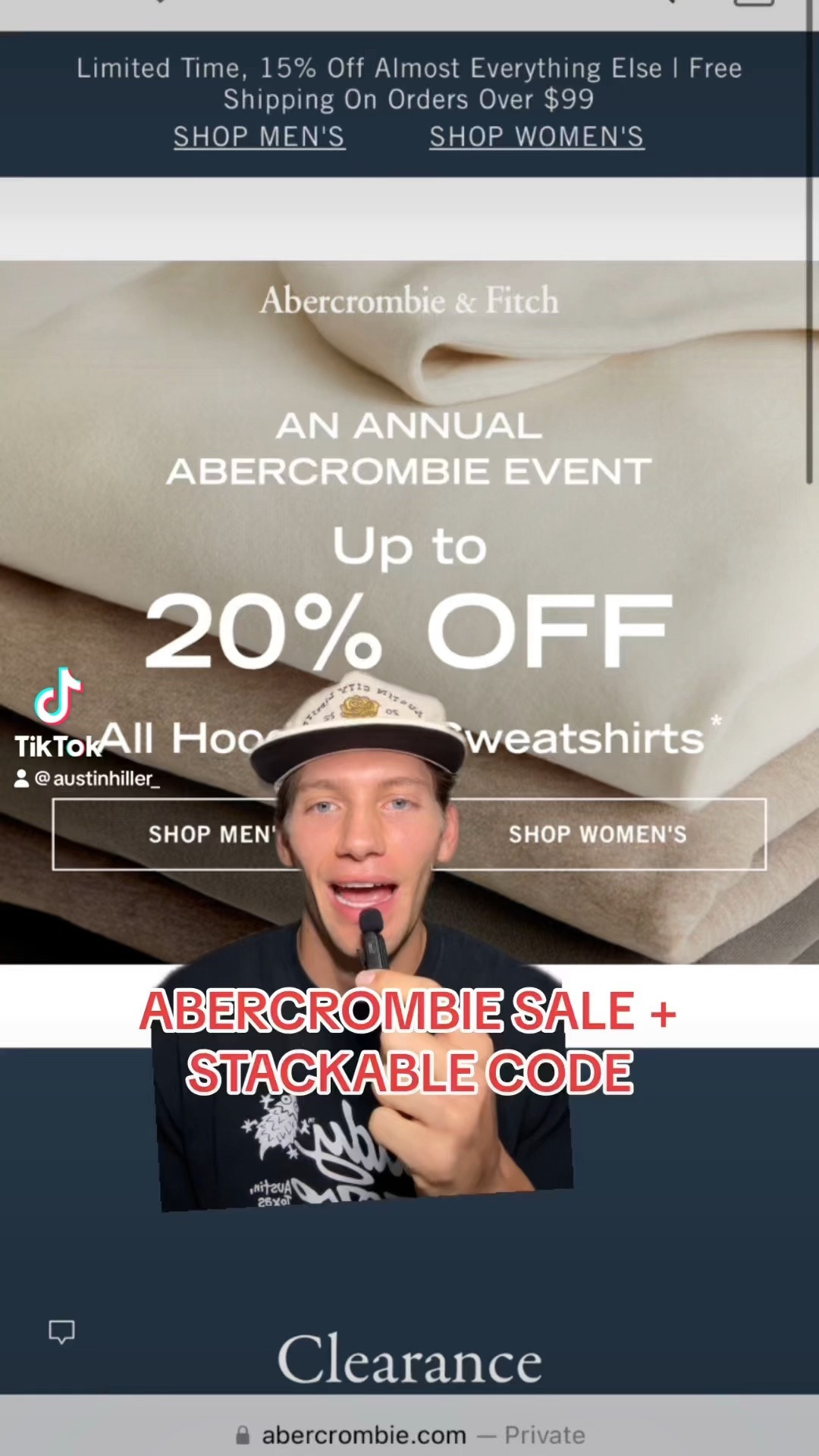 huge Abercrombie sale w/ stackable 15% code AFKATHLEEN🤝🏻 

#LTKSeasonal #LTKGiftGuide #LTKmens