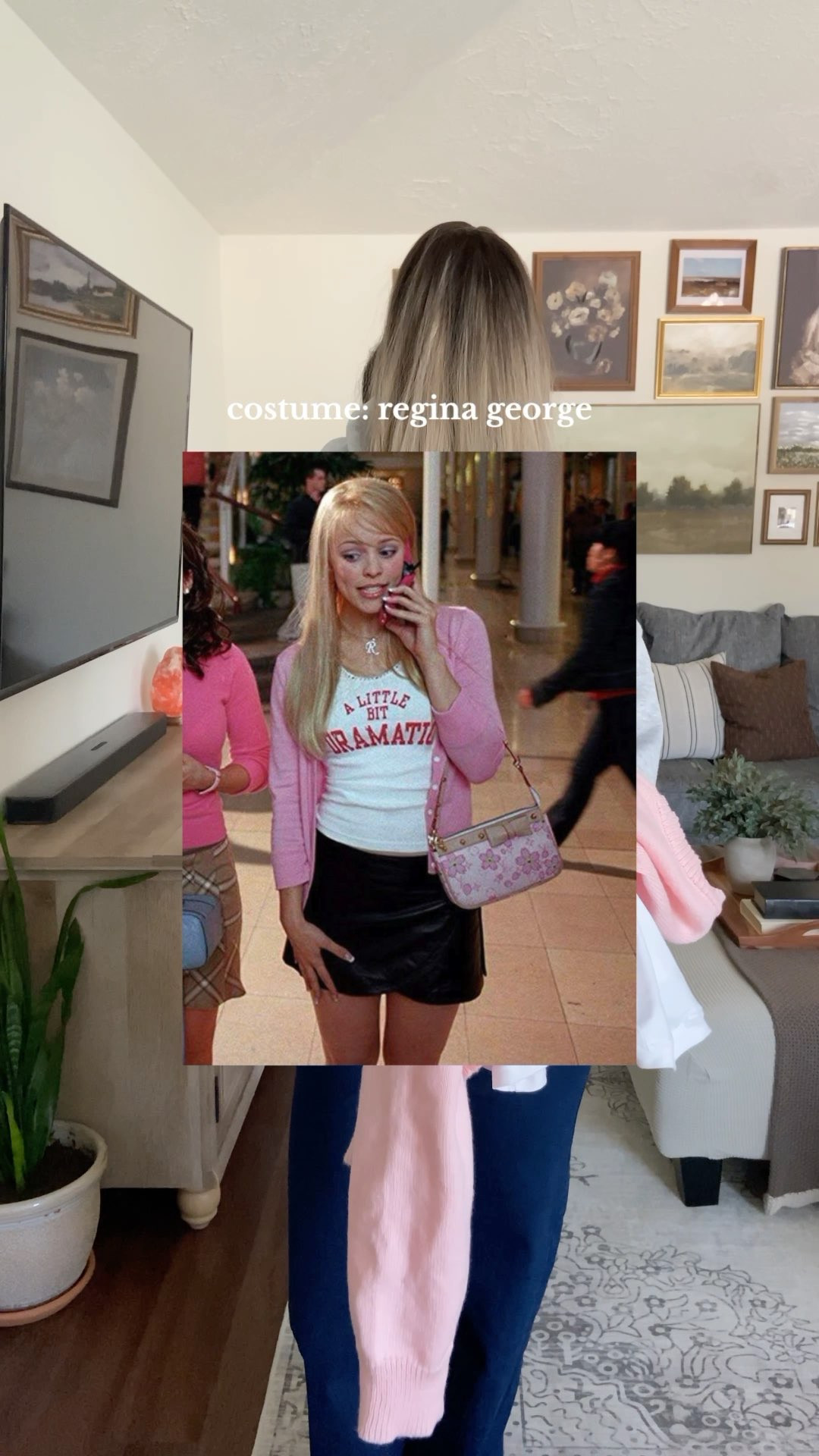 This last-minute Halloween costume idea came together pretty well, considering I used stuff I already had in my closet. But Regina George from Mean Girls will forever be an iconic character. This is one of my favorite movies, it's so funny- Tina Fey is a comedic genius! // Regina George Halloween costume, Mean Girls costume outfit, iconic Halloween costume idea, Regina George outfit inspo, pink cardigan outfit, black leather mini skirt outfit, Y2K shoulder bag style, Halloween outfit ideas 2025, Mean Girls fashion inspo, last minute Halloween costume, girly Halloween look, trendy costume idea, Halloween party outfit, pop culture costume, cute Halloween outfit, Amazon Halloween costume finds, Regina George outfit pieces, affordable Halloween costume, Mean Girls outfit Amazon, easy Halloween costume ideas, 2000s fashion costume, Y2K fashion accessories, teen movie costume inspo, pink fashion for Halloween, Amazon style inspo  

 #LTKHalloween #LTKGiftGuide #LTKHoliday