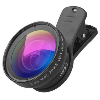 Wide Angle Clip On Mobile Lens Black - One Size | YesStyle Global