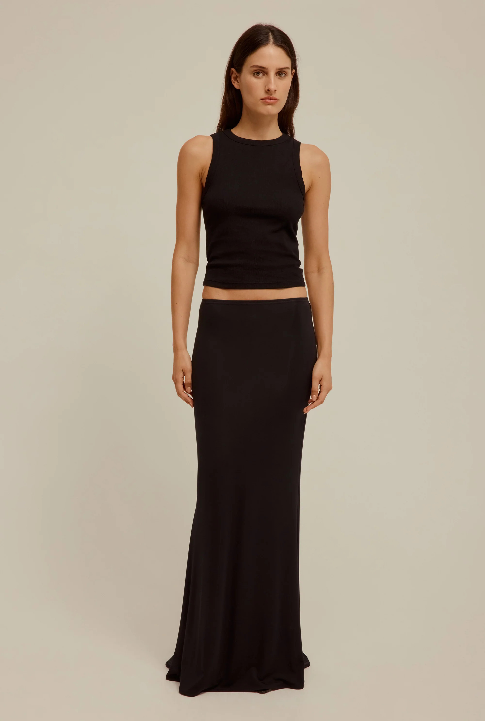 Crew Neck Jersey Rib Tank | Venroy AU