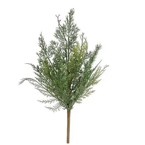 Mainstays 19 inch Green Cypress Bush, Indoor, Every Green, Floral Bush | Walmart (US)