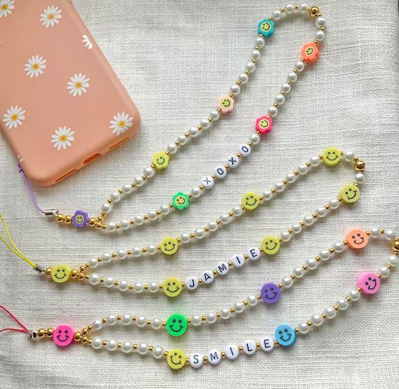 Phone Chain / Phone Strap with beads / Phone Charme | Etsy | Etsy (US)