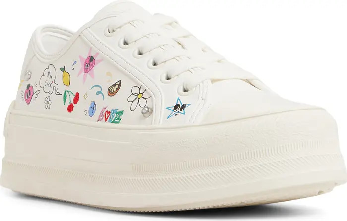 Rayes Embroidered Platform Sneaker (Women) | Nordstrom