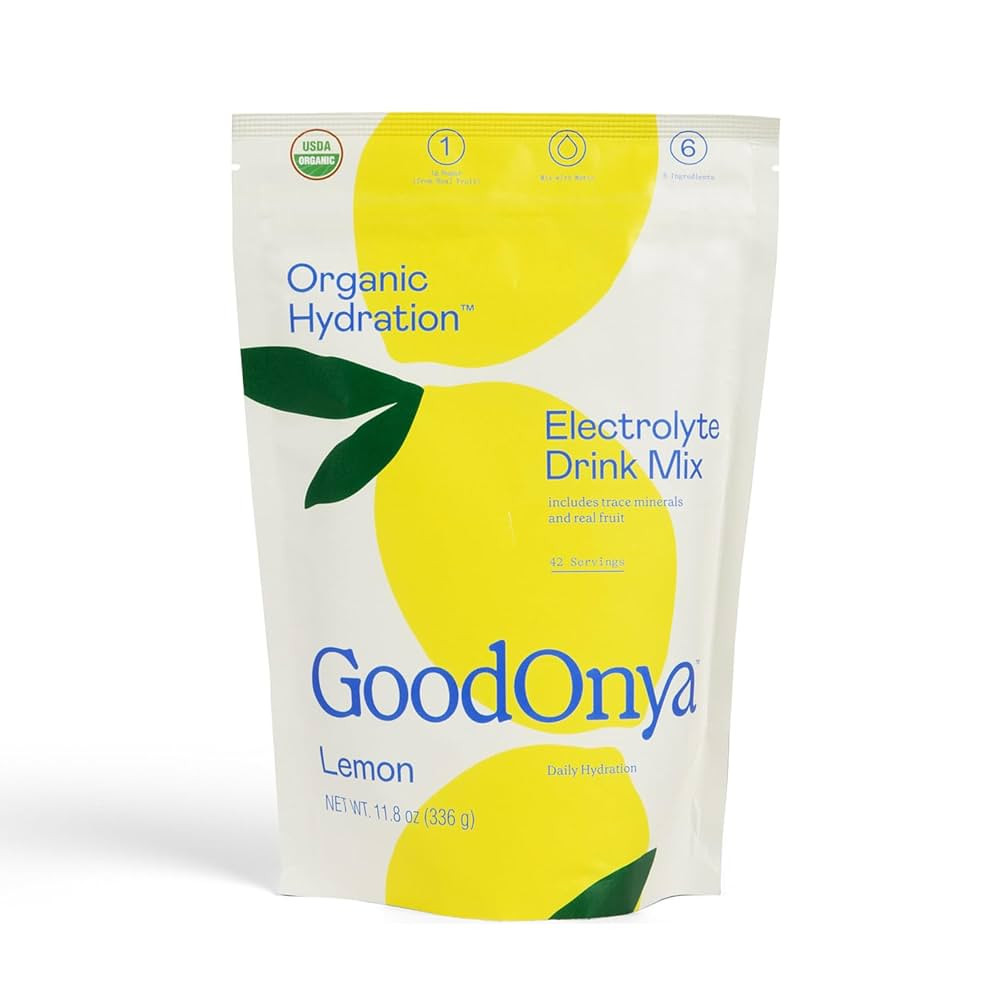 GOODONYA Organic Hydration Electrolyte Drink Mix, Certified Organic Hydration Powder, Non-GMO, Bi... | Amazon (US)