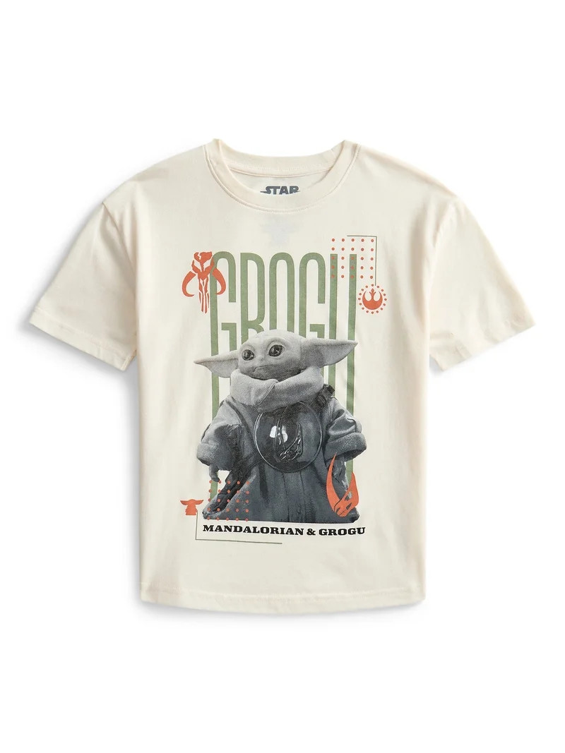Star Wars The Mandalorian and Grogu Boys Graphic Tee with Short Sleeves, Sizes 4-18 | Walmart (US)