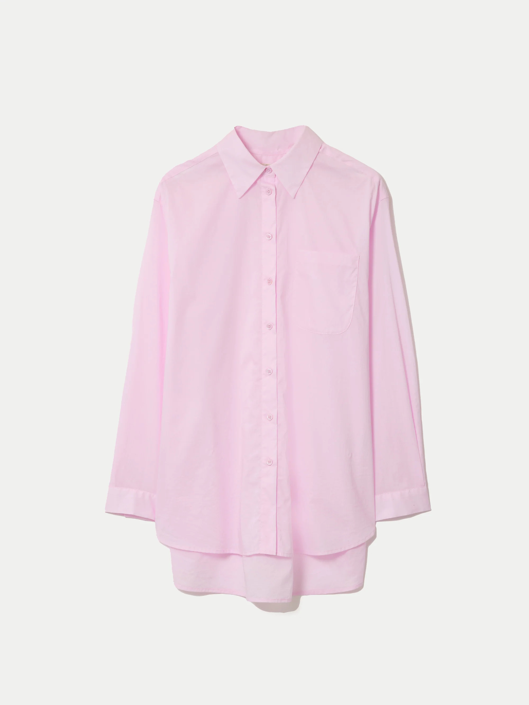 Cotton Voile Relaxed Shirt | Pink | Jigsaw (UK)