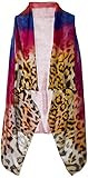 Alora Accents Sheer Designer Vest, Tie-Dye Leopard, One Size | Amazon (US)