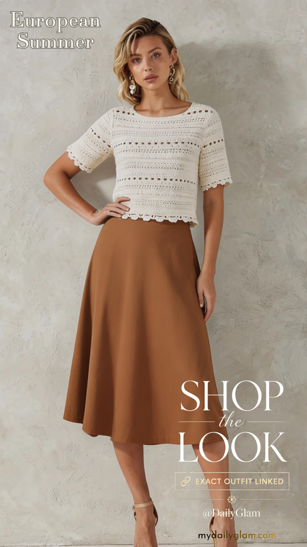 Minimal Neutral Tone Two-Piece Summer Outfit For Women Over 40

#CoastalGrandma #NeutralSummerOutfit #KnitTopMidiSkirt 

 #LTKootd #LTKOver40 #LTKWorkwear