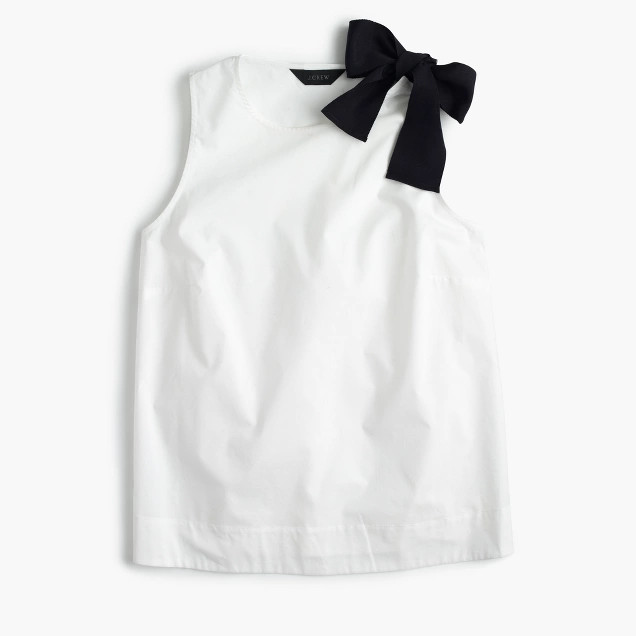 Bow-shoulder top | J.Crew US