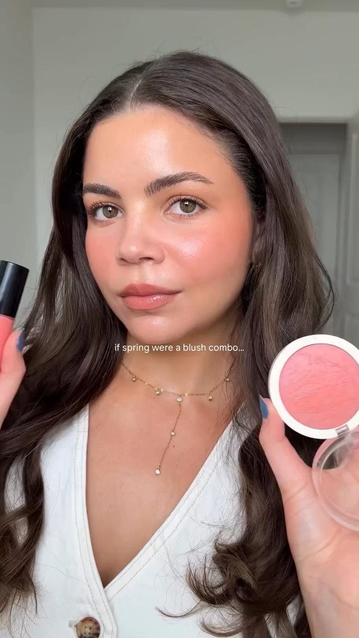 The dreamiest blush combo for spring 🌷

Both products linked in my ShopMy & LTK! 

@armanibeauty Luminous Silk Cheek Tint in 50.5
@raviebeauty Endless Diffusion Baked Blush in Daydream

#springmakeup #springmakeuplook #blushcombo #peachblush #pinkblush