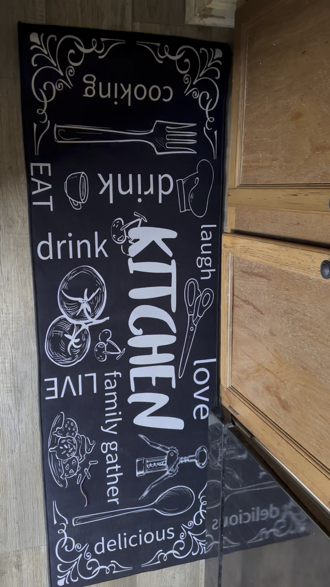 I am one that loves rugs! I’m not a fan of standing on a cold floor while doing things! This kitchen rug was so much bigger than I thought it would be and is the perfect addition to our kitchen!

#LTKhome