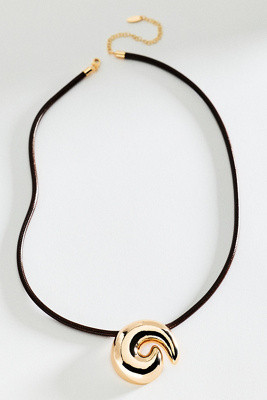 Corded Swirl Pendant Necklace | Anthropologie (US)