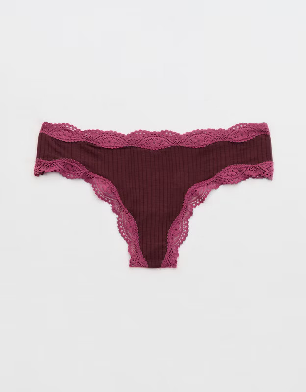 Superchill Modal Lace Thong Underwear | Aerie