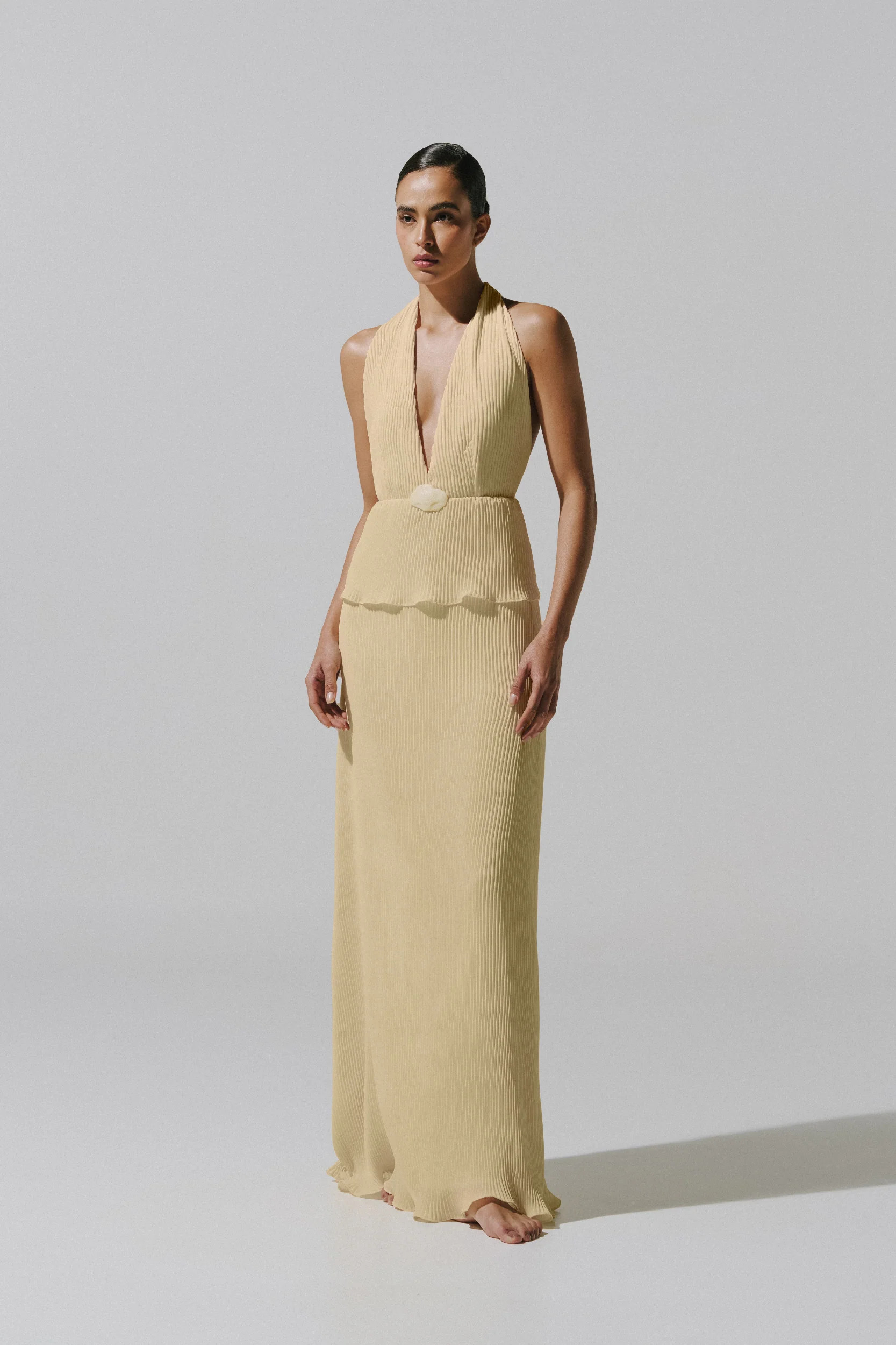 Merida Maxi Dress in Yellow - Resort 26 | BAOBAB INT