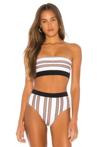 House of Harlow 1960 x REVOLVE Nessa Top in Coco Stripe from Revolve.com | Revolve Clothing (Global)