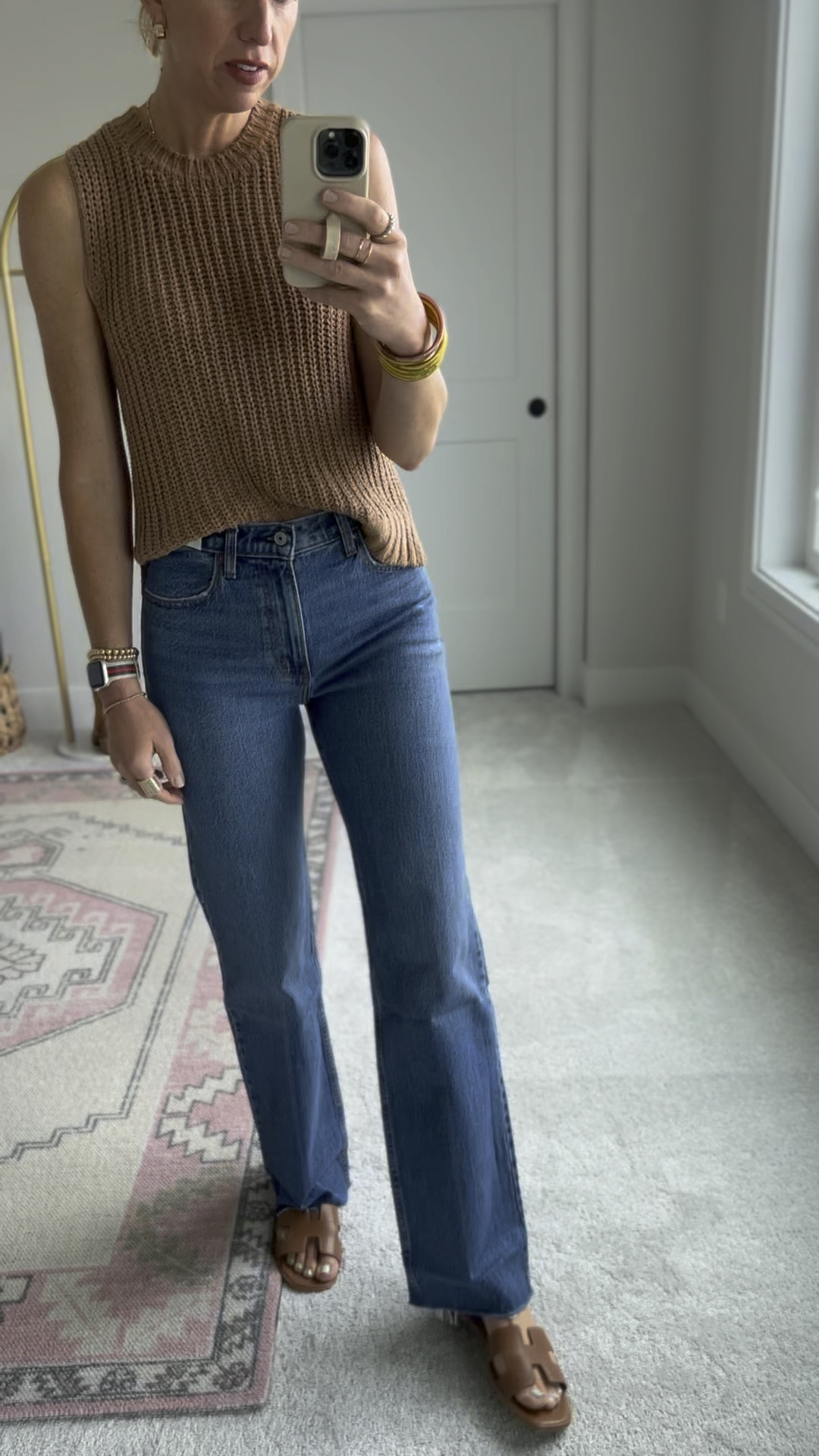 These 90s relaxed jeans are a great straight leg folding option to pair with flats or boots now and into the fall! These have some stretch and they fit true to size. 

#LTKOver40 #LTKxAF #LTKBacktoSchool
