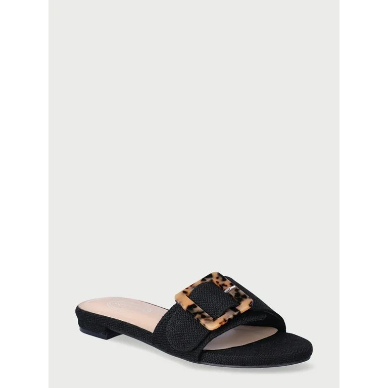 Scoop Women's Buckle Slide Sandals | Walmart (US)