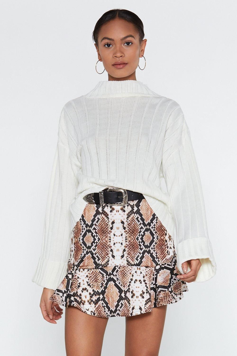 Snake Print Micro Skirt | NastyGal (US & CA)