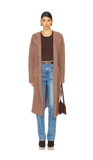 Sebastian Chunky Cardigan in Mocha | Revolve Clothing (Global)