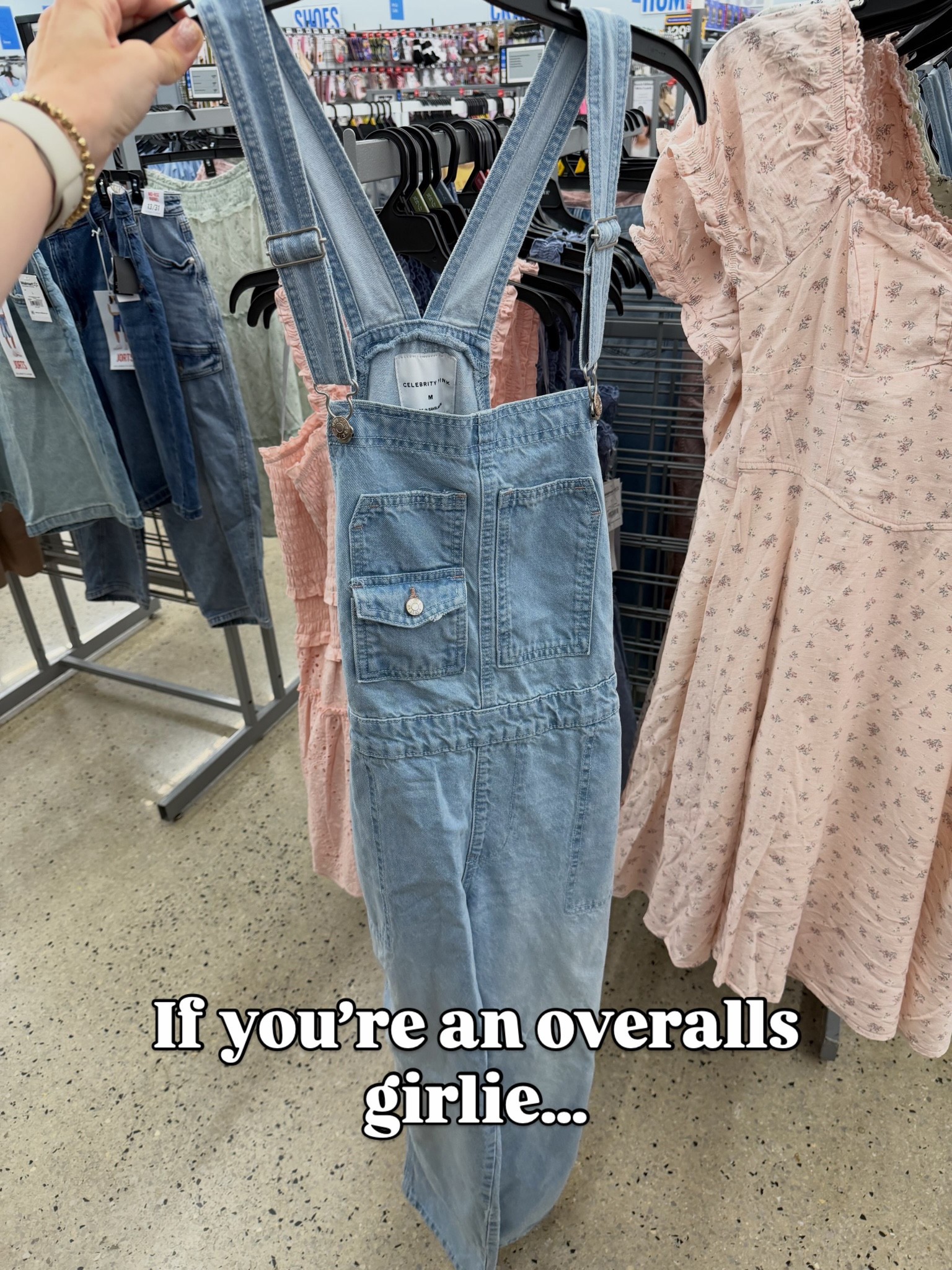 Denim overalls at Walmart #walmartfashion