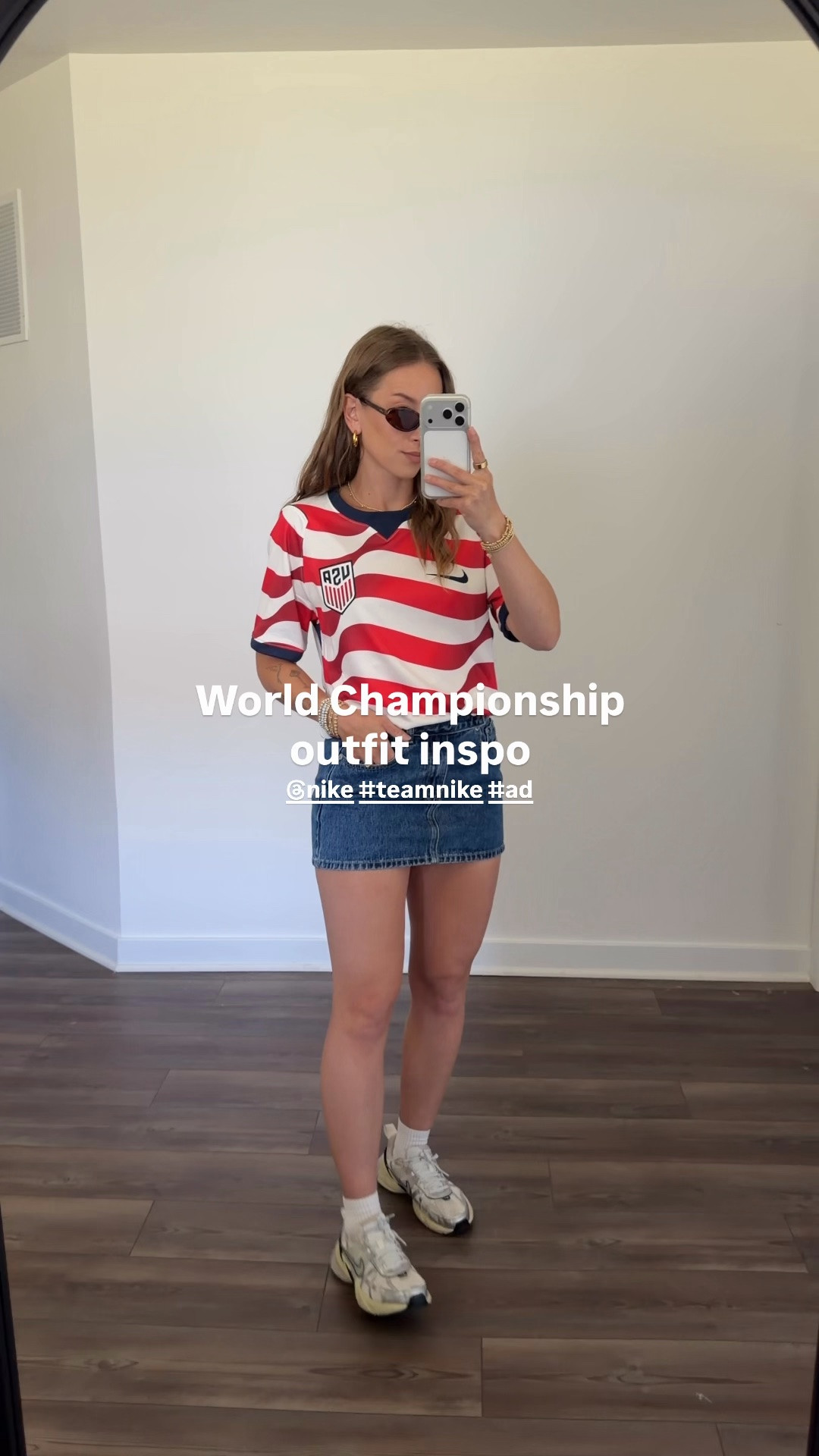 6/4/26 Sporty Chic Summer Games Outfit @nike #teamnike #ad

My take on styling the World Championship Nike Home Jersey in a sporty-chic way 🤍 I went with a men’s small for that slightly oversized but still flattering fit. Such a fun piece to style for the summer games. Everything is linked here ✨

#LTKootd #LTKSeasonal