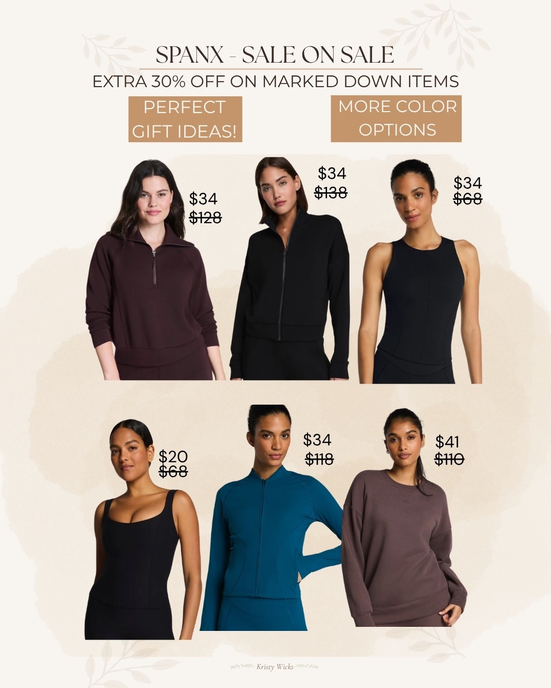 Spanx sale on sale extra 30% off! 
Great deals you don’t want to miss! 
Perfect gift idea! 🎁