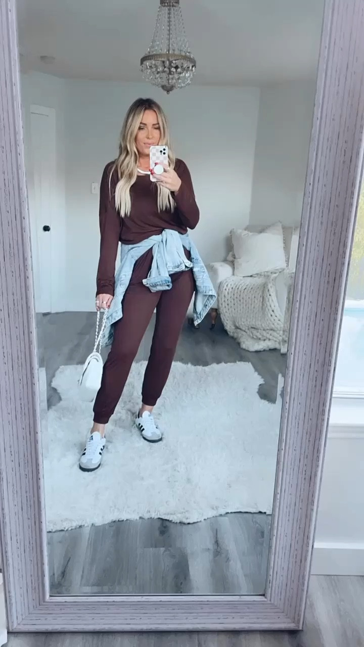 Thanksgiving outfits. 2 piece set fits TTS, wear medium. Joggers. Looks for less sweater.  Holiday party outfit. Workwear. Faux leather pants outfit. . Holiday party outfit. Turkey day outfit. Family photos outfit. Fall fashion 
SaleSale


Sale 

L

#LTKVideo #LTKHalloween #LTKGiftGuide