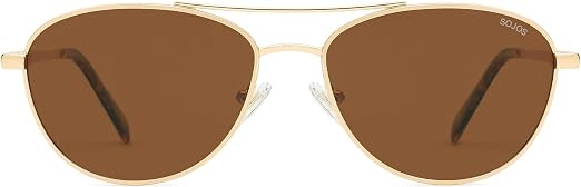 SOJOS Retro Polarized Aviator Sunglasses for Women Men Vintage 70s Style UV Protection Womens Men... | Amazon (US)