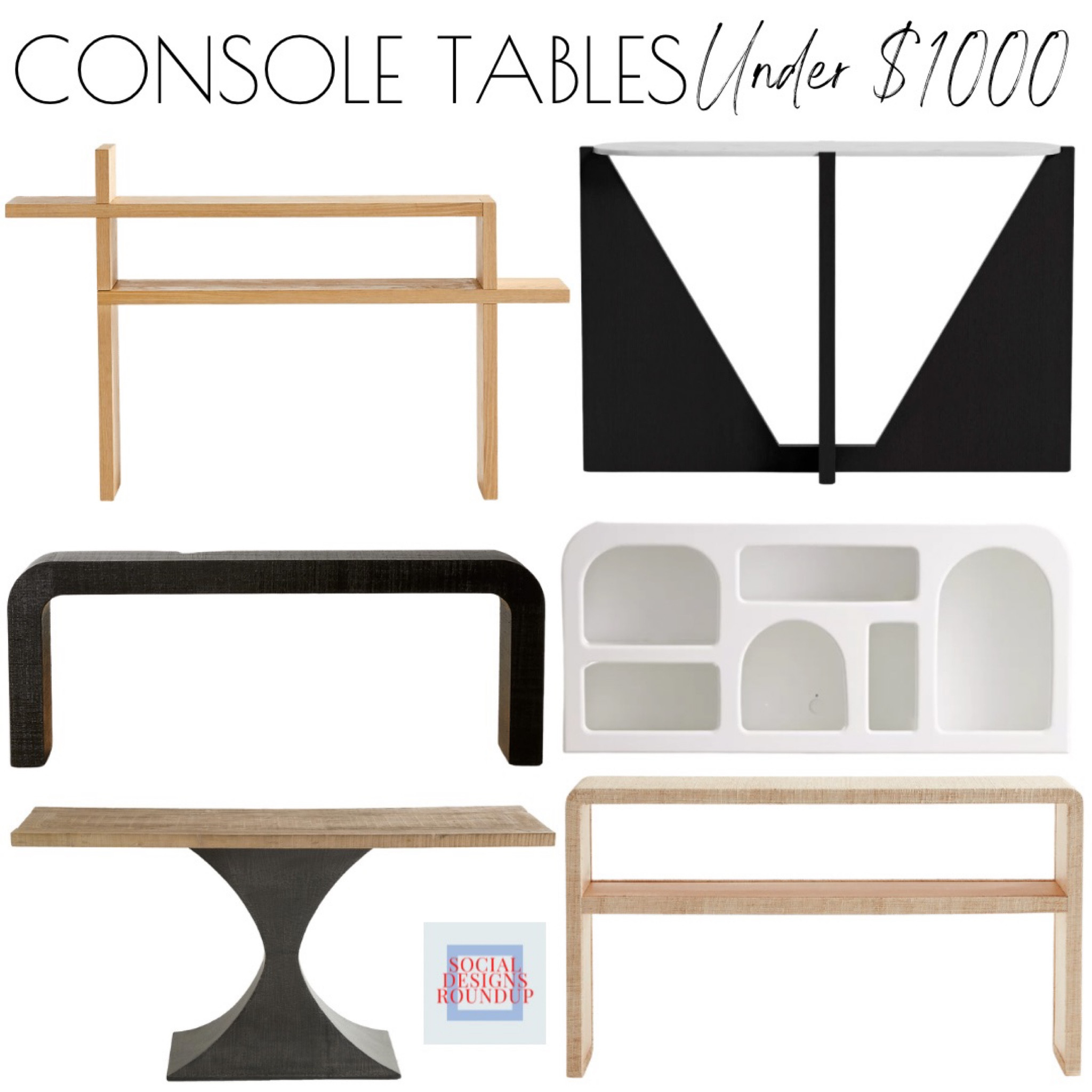 Unique console tables, all under $1,000! Perfect for an entryway, behind a sofa, or along an empty wall where it could nestle below a mirror or artwork.

#LTKhome #LTKSeasonal #LTKfamily