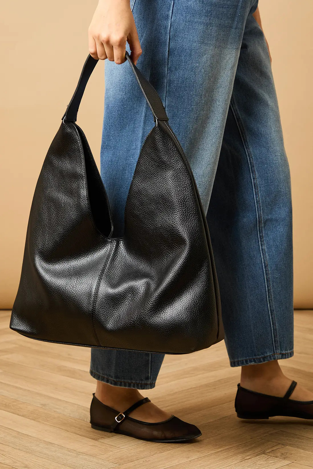 Smartie Faux Leather Slouch Bag | Boohoo.com (UK & IE)