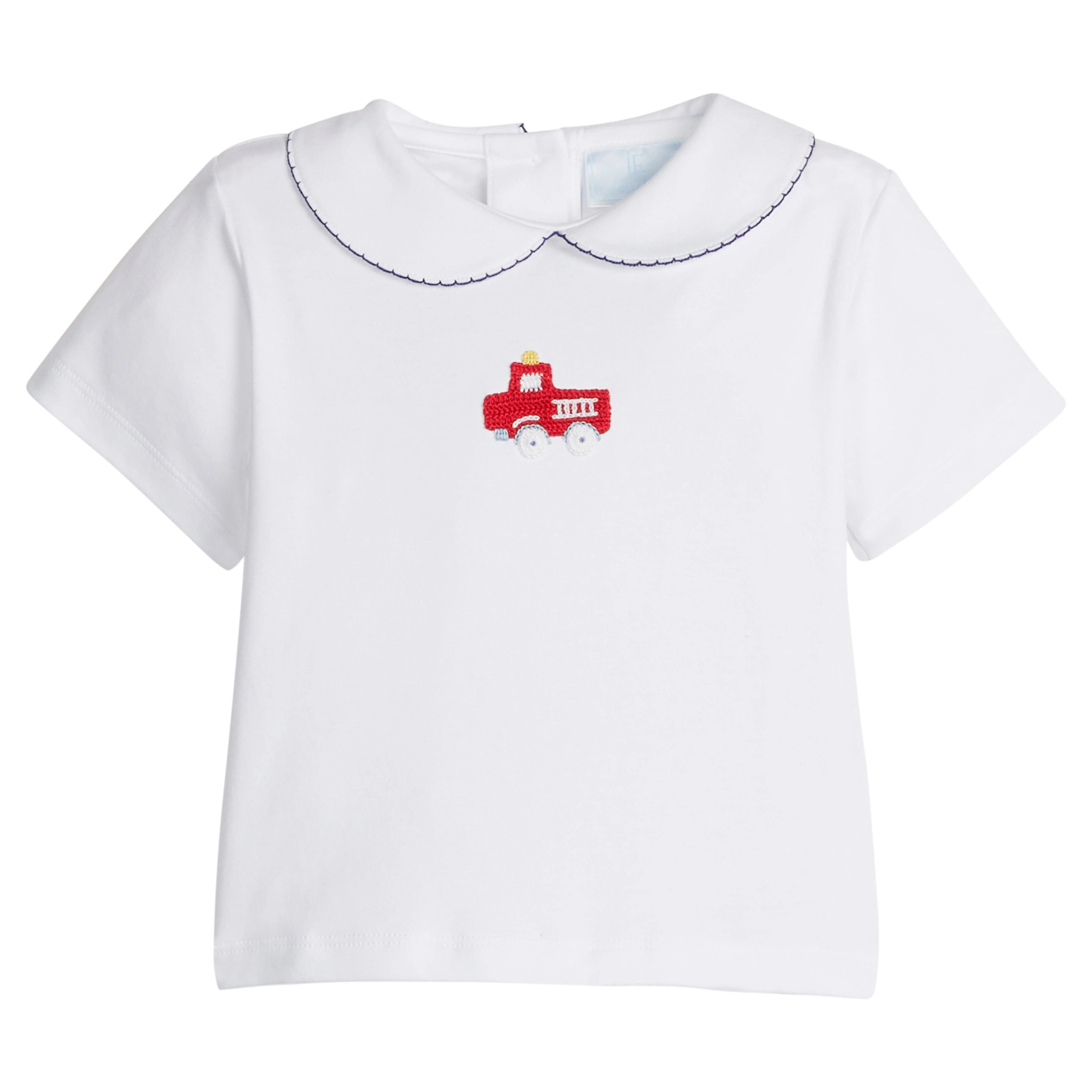 Crochet Peter Pan Shirt - Fire Truck | Little English