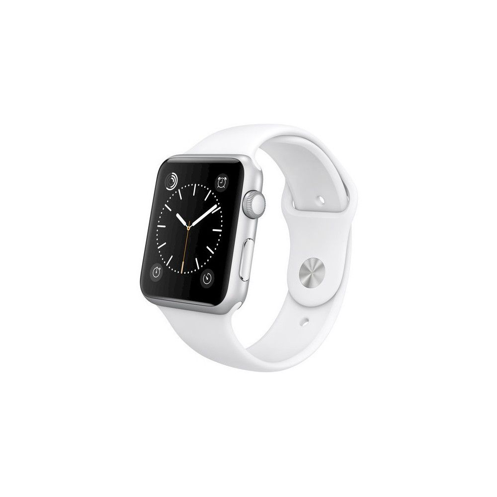 Apple Watch 42mm Aluminum Case with White Sport Band (Certified Refurbished) - Silver | Target