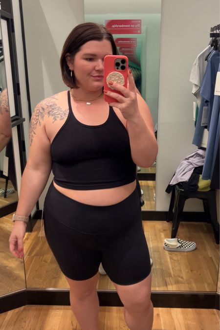 Trying to find new activewear for my midsize and postpartum body: lululemon 
Top is from free people size large/xl. 
I grabbed these align 6” shorts which will be perfect to wear with oversized shirts. Wearing a 12 and they’re super comfy. Come in 4” and 8” lengths also  

#LTKfitness #LTKActive #LTKmidsize