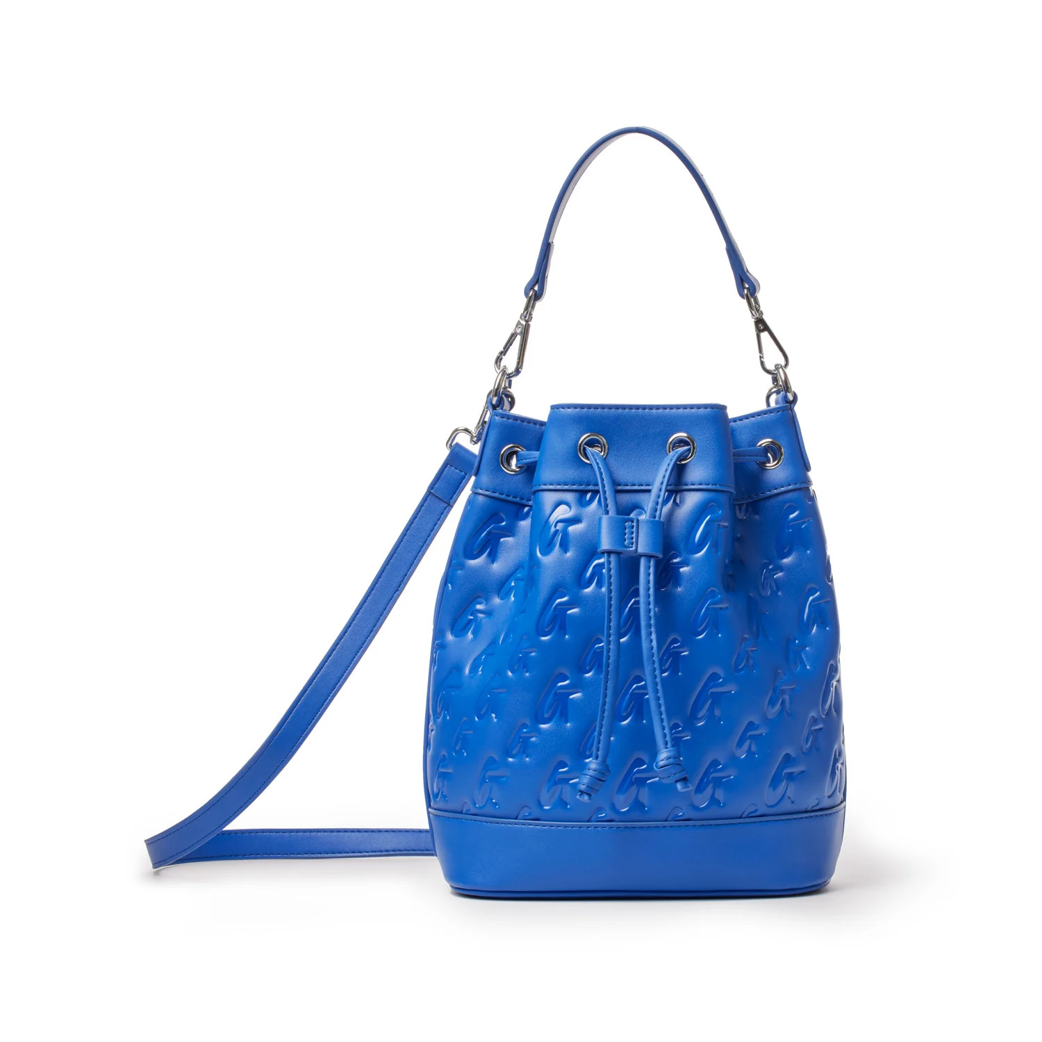 MONOGRAM MEDIUM BUCKET BAG BLUE | Glam-Aholic Lifestyle