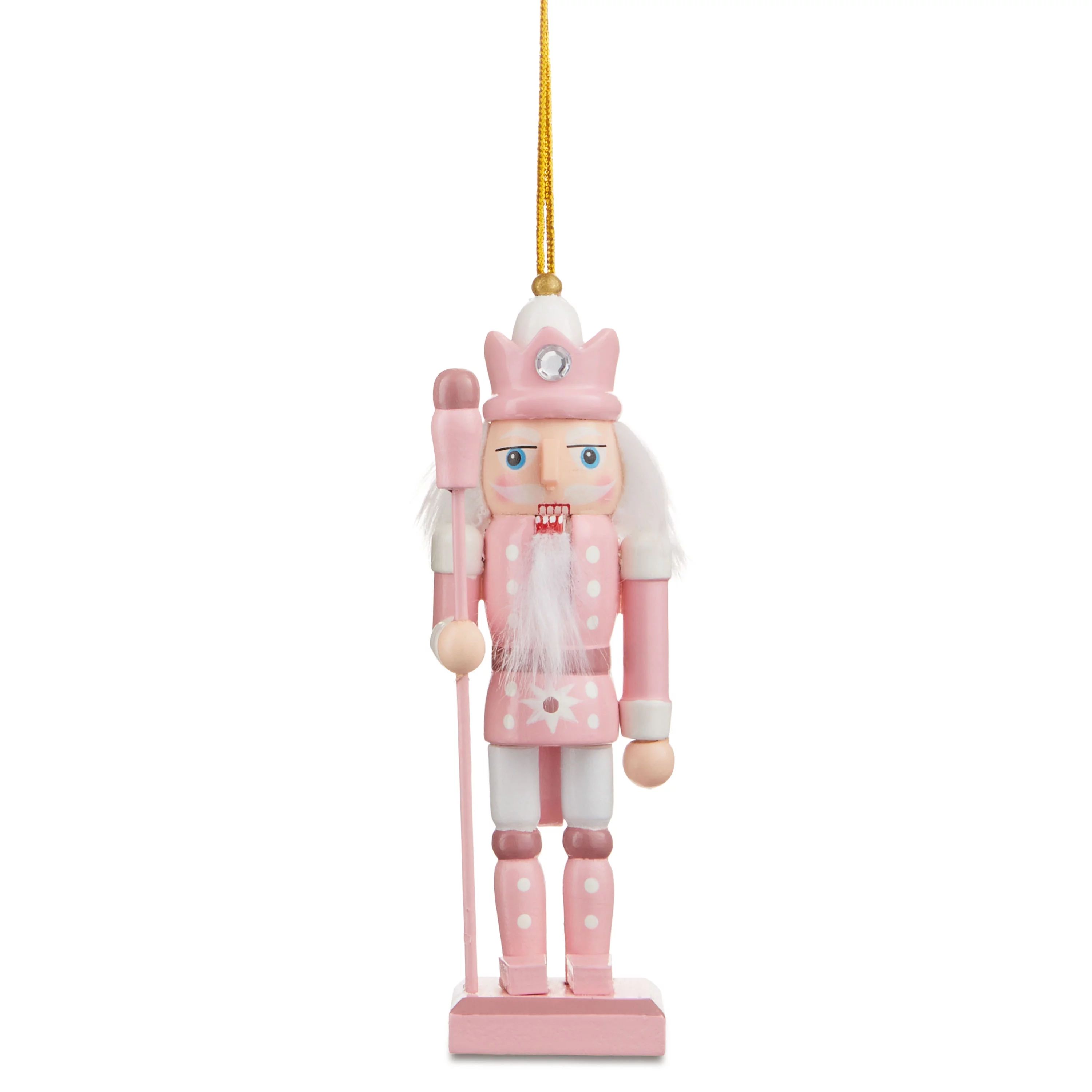 Pink Nutcracker Christmas Ornament, 0.1lbs, by Holiday Time | Walmart (US)