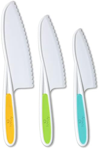 Tovla Jr. Knives for Kids 3-Piece Nylon Kitchen Baking Knife Set: Children's Cooking Knives in 3 ... | Amazon (US)