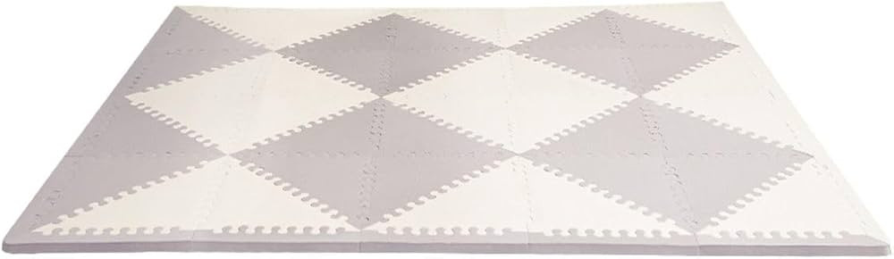 Skip Hop Baby Play Mat, Interlocking Foam Floor Tiles, 70" x 56", Playspot, Grey/Cream | Amazon (CA)