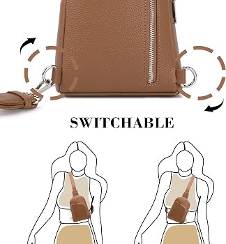 RFID Blocking Sling Bag, Anti Theft Crossbody Bag for Women Compact Travel Purses Leather | Amazon (US)