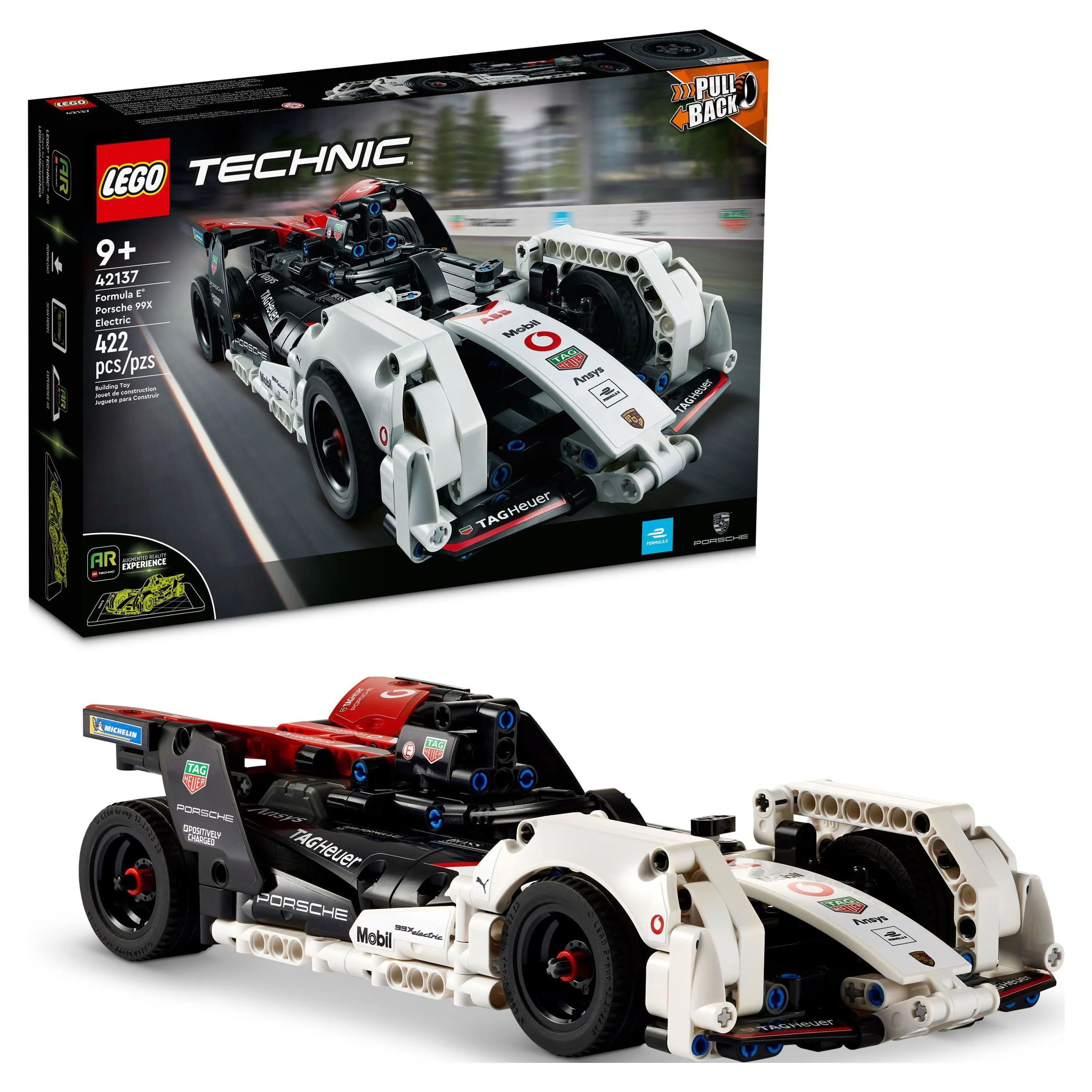 LEGO Technic Formula E Porsche 99X Electric 42137, Pull Back Toy Racing Car Model Building Kit wi... | Walmart (US)