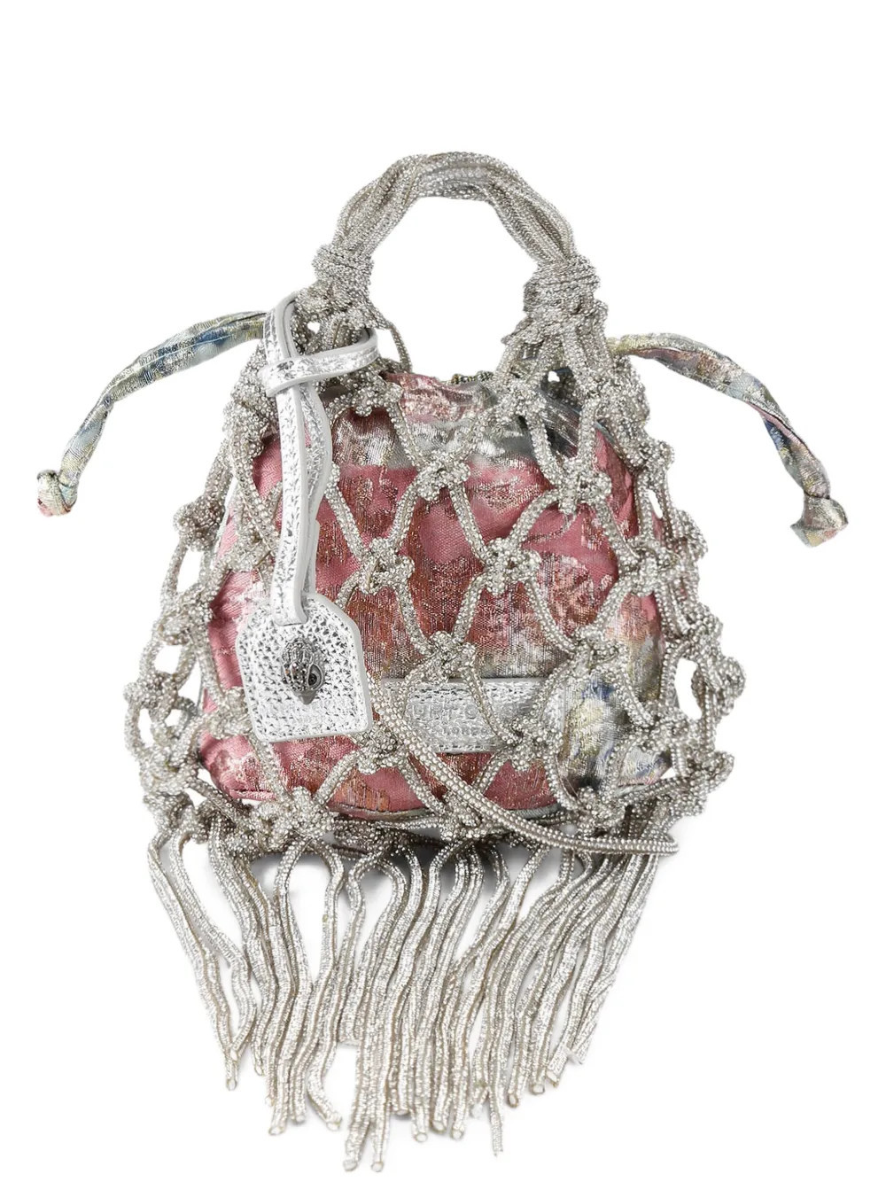Kurt Geiger London mini Macrame handbag - Silver | Farfetch Global
