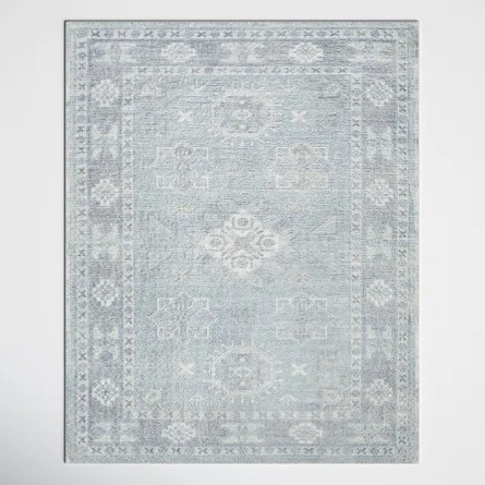 Hopkins Luther Oriental Hand-Tufted Denim/Sky Blue Area Rug | Joss & Main | Wayfair North America