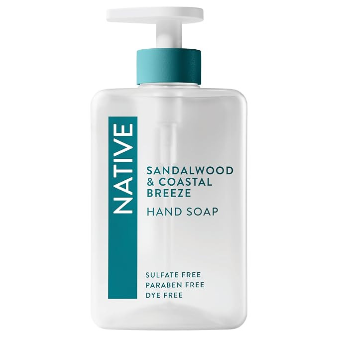 Native Liquid Hand Soap, Sandalwood & Coastal Breeze Scent, Non-Drying Formula for Soft, Smooth H... | Amazon (US)