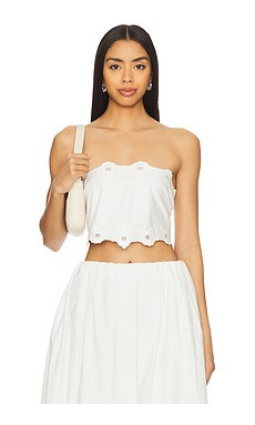 Posse Antoinette Tie Top in Vintage White from Revolve.com | Revolve Clothing (Global)