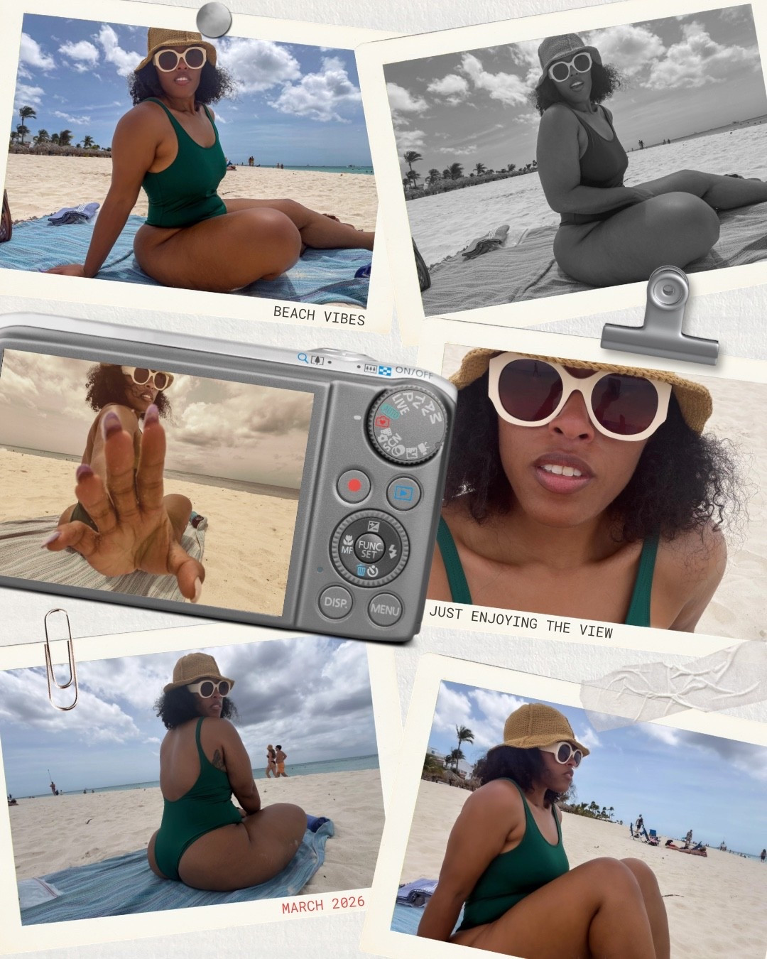 Eagle Beach moments 🌊🤎
A hunter green @ASOS swimsuit styled with Chloé sunglasses and an @Anthropologie hat. 

#BeachStyle #ResortWear #VacationStyle #IslandStyle 
#LTKCreator 

#LTKgrwm #LTKTravel #LTKSwim