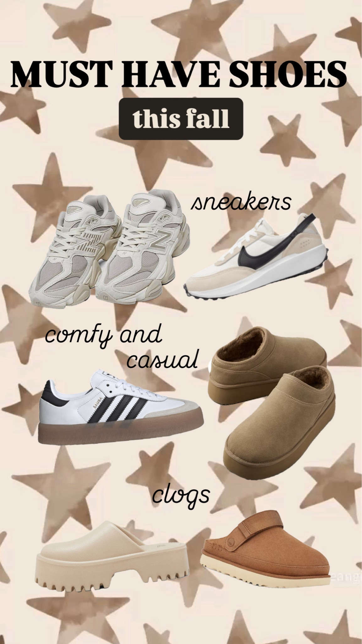 Fall shoes that are trending ✨


Fall shoes
Sneakers
Clogs
Casual
New balance
9060
Target style 
Wild fable 
Sambas
Adidas 
Nike waffle debut 
Ugg dupes
Goldenstar clog 

#LTKHoliday #LTKShoeCrush #LTKSeasonal