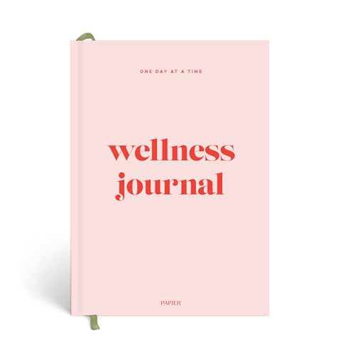 Papier Daily Wellness Journal Diary - Baby Pink | Hardback Cover A5 Wellbeing, Gratitude & Mindset Diary for Personal Growth, Mindfulness & Reflection | Track Goals, Sleep & Lifestyle Habits | Amazon (US)