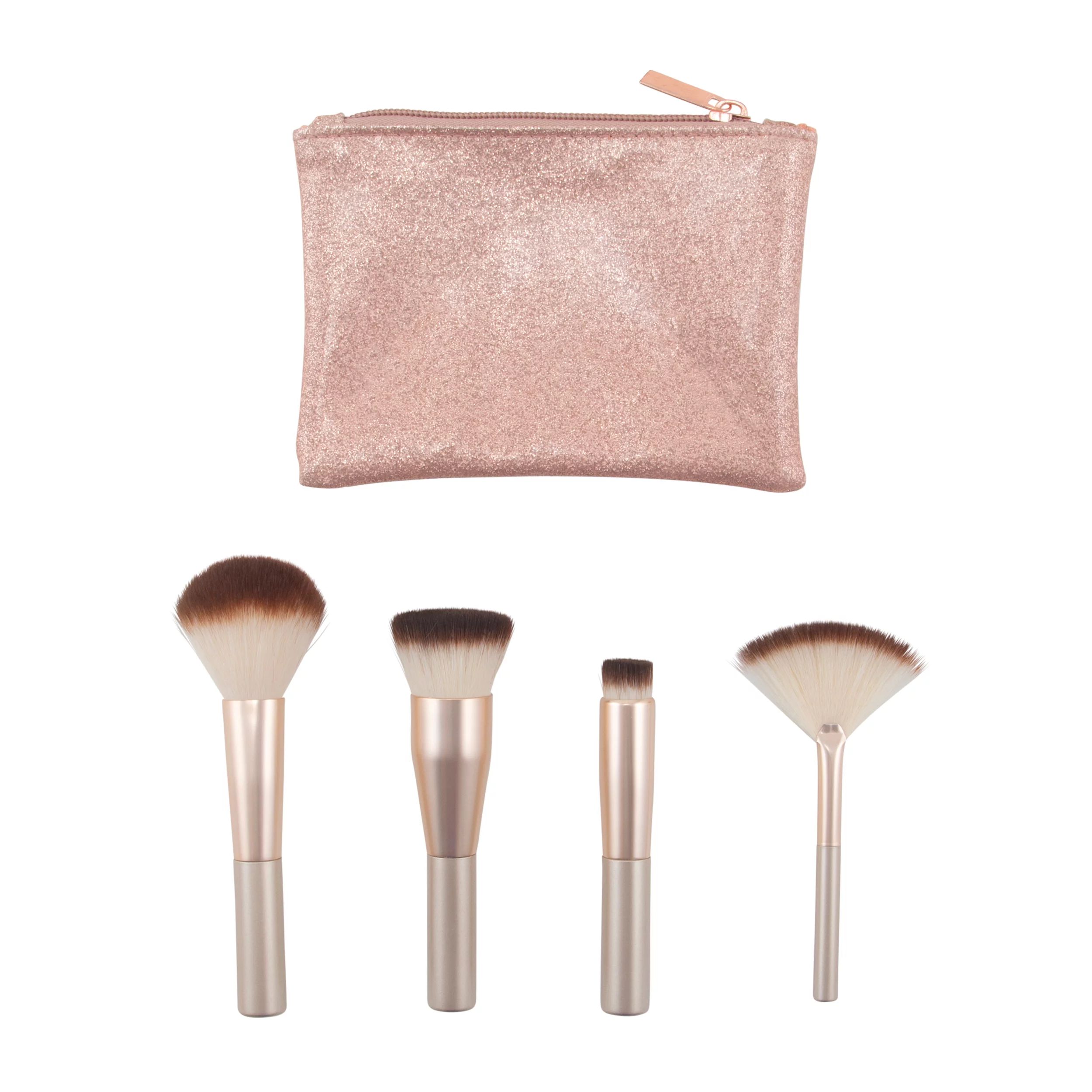 Candie Couture Cosmetic Brush Set with Travel Bag 5pc - Walmart.com | Walmart (US)