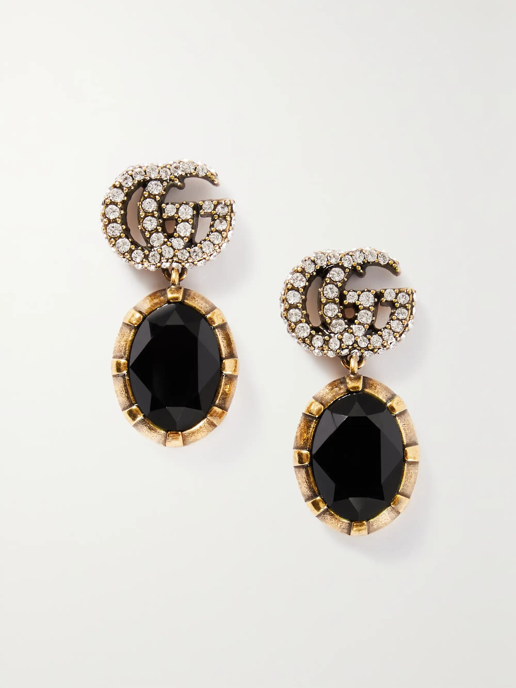 Gold-tone and crystal earrings | NET-A-PORTER (UK & EU)