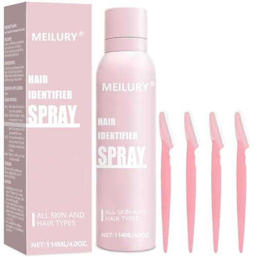 Hair Identifier Spray for Face Shaving,Moisturizing and Skin Care Dermaplaner Spray, Glow Reveal Face Spray for Face Dermaplaning, Peach Fuzz Remover for Women Face (1pc) | Amazon (US)